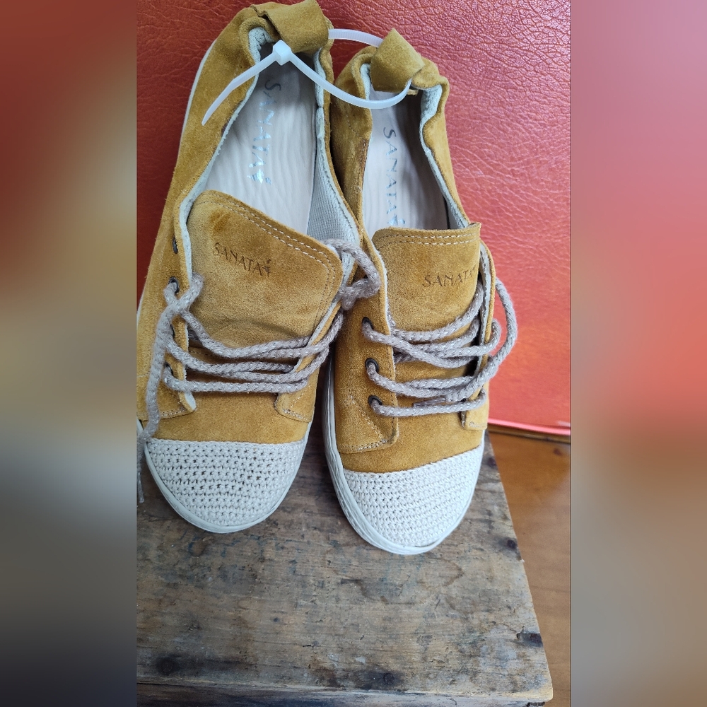 Santana Mustard and Cream Women's Shoes